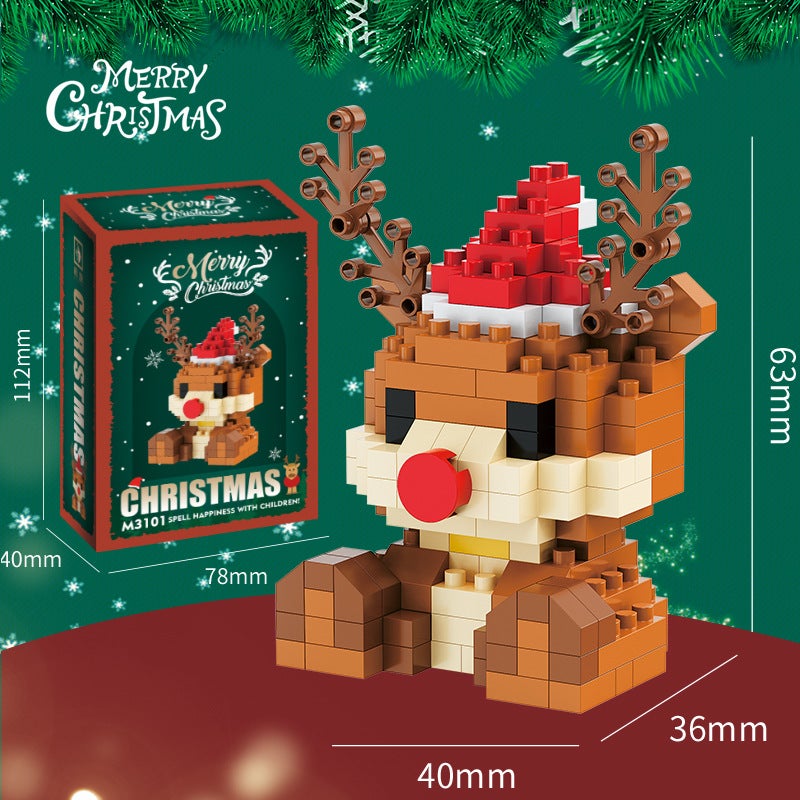 Wow Custom Toy Decoration Christmas Gift Christmas Building Blocks Series Micro Particles Children'S Educational - Image 1